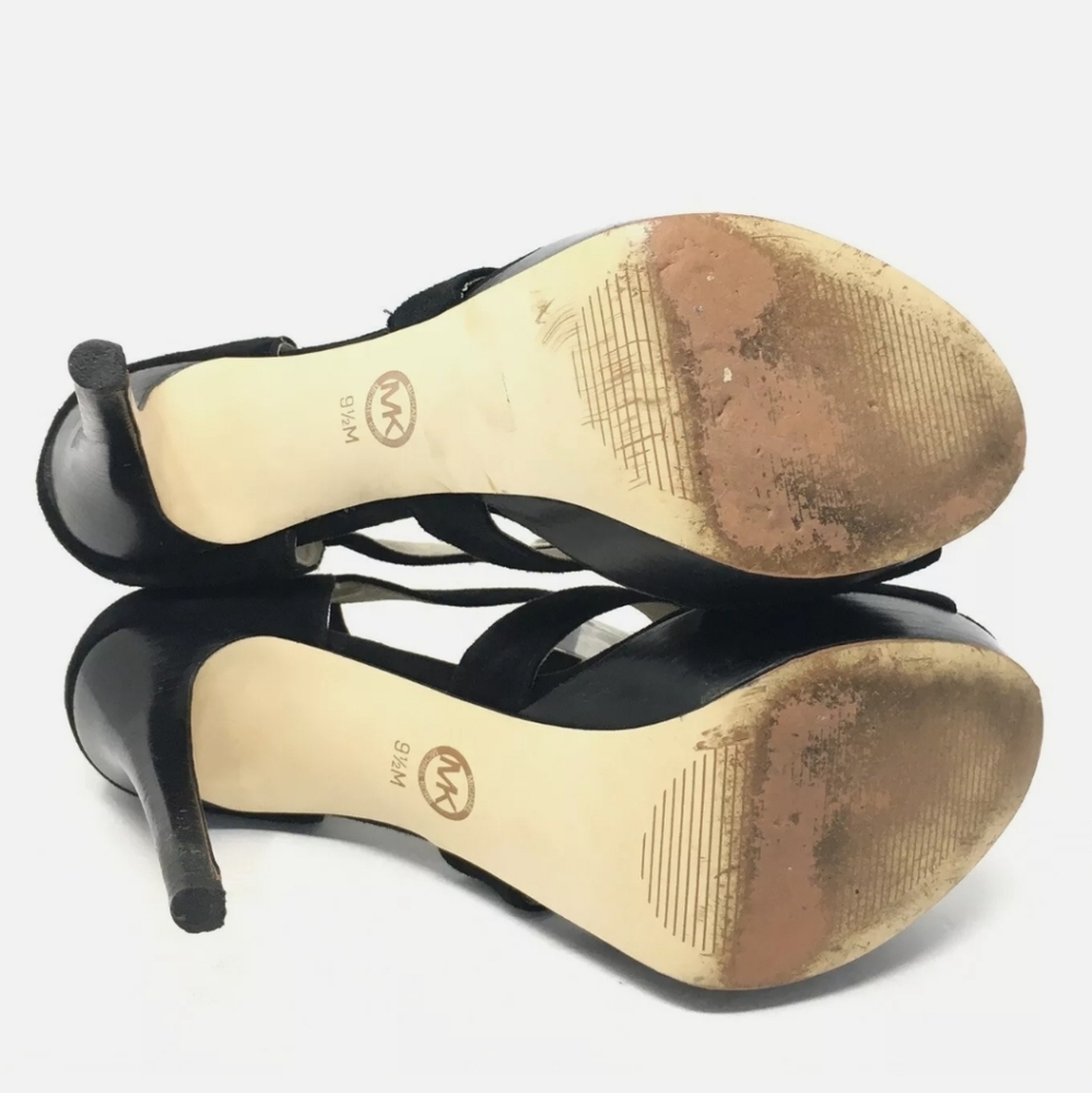 Michael Kors Open Toe Platform Heels 9.5M - Picture 7 of 9